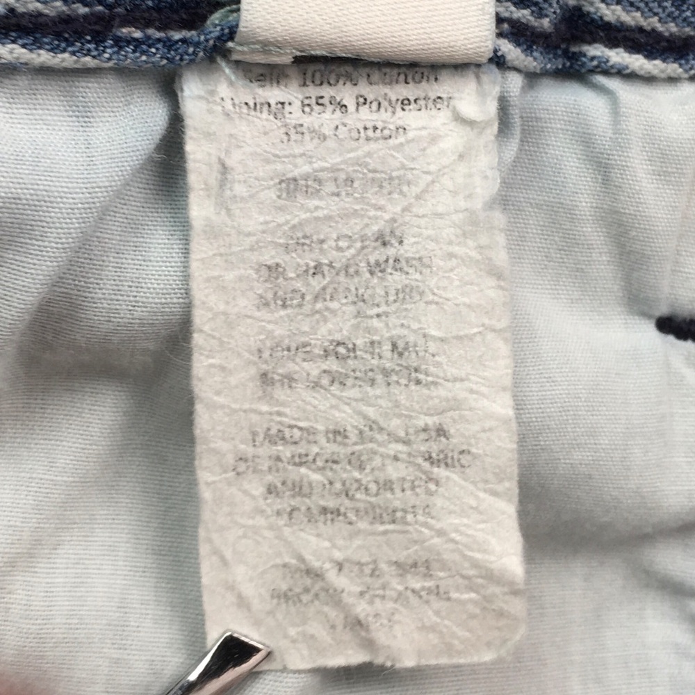 ☮️Show My Your MuMu Blue Striped Skinny Jean 24x26 - Picture 7 of 12